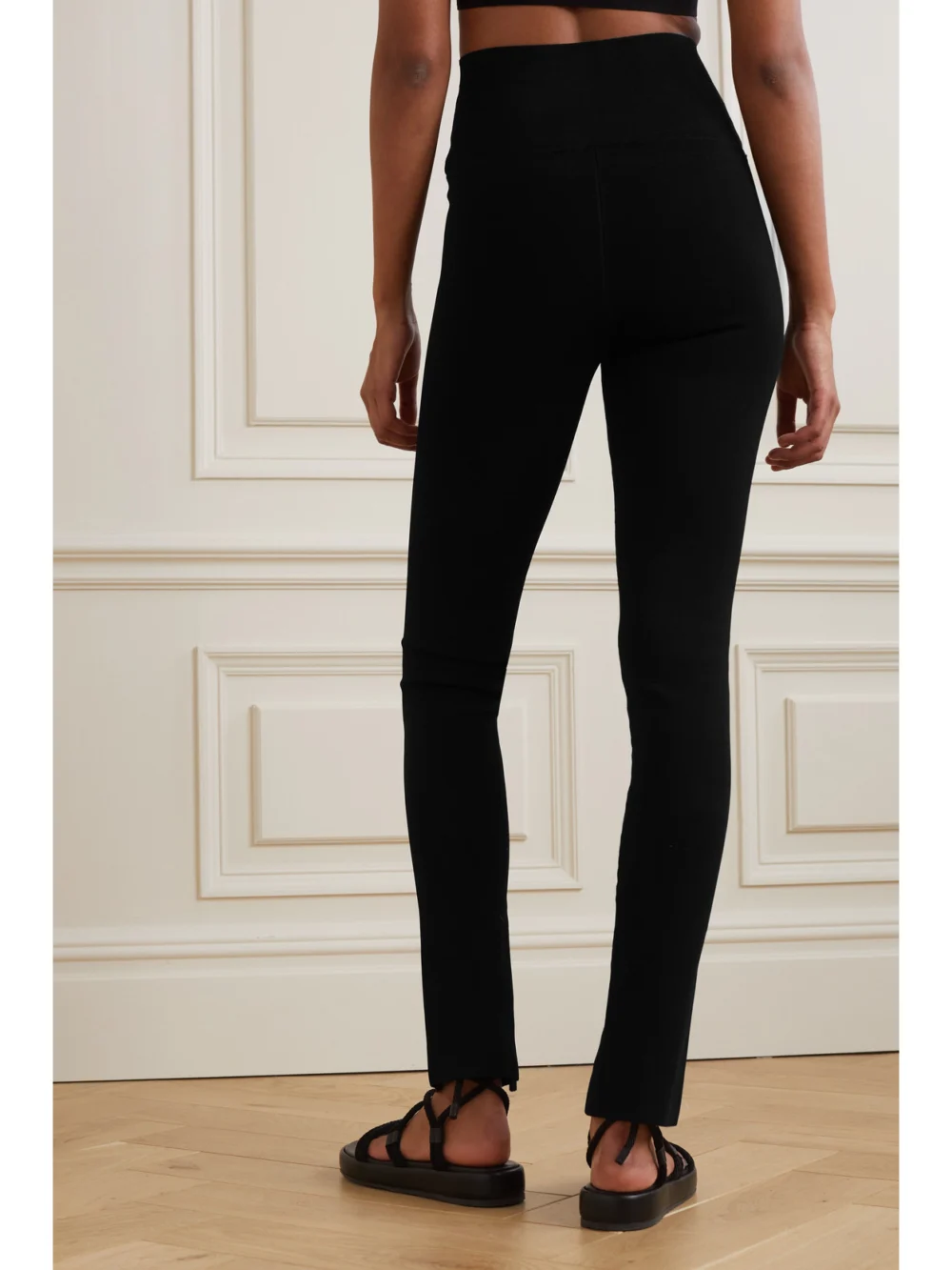 Back view of the Victoria Beckham Stretch-knit Leggings