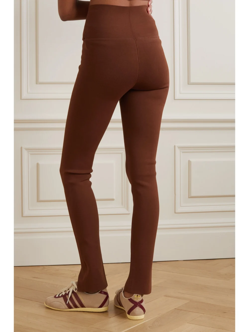 Back view of the Victoria Beckham Stretch-knit Leggings