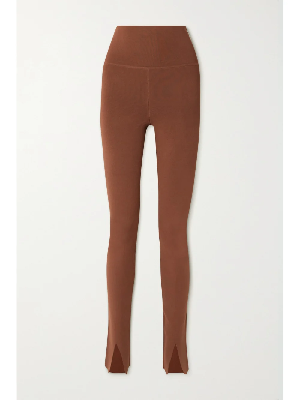 Victoria Beckham Stretch-knit Leggings in brown