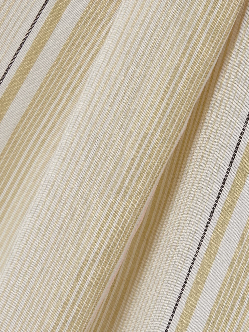 Close-up detail of the Victoria Beckham Striped Woven Shirt