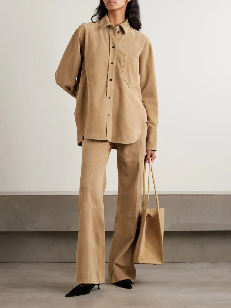 Victoria Beckham Suede Shirt