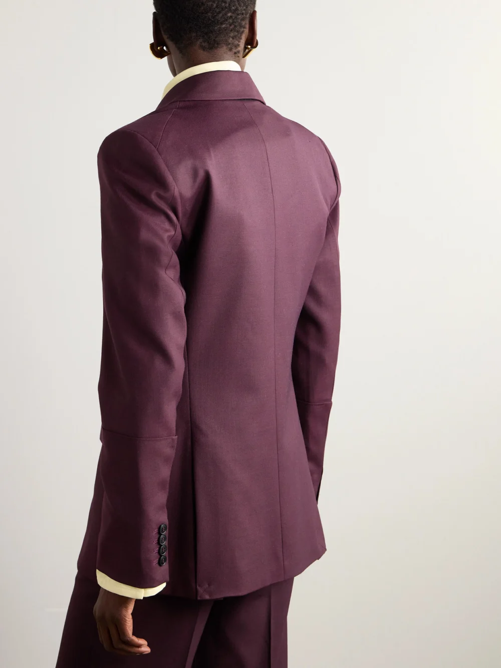 Back view of the Victoria Beckham Twill Blazer