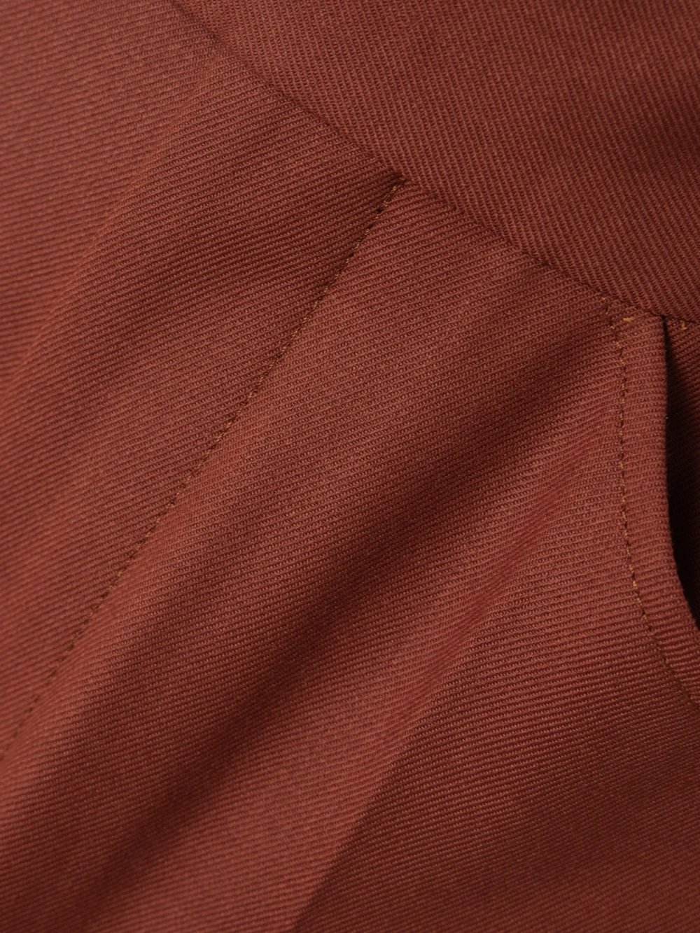 Close-up detail of the Victoria Beckham Twill Flared Pants