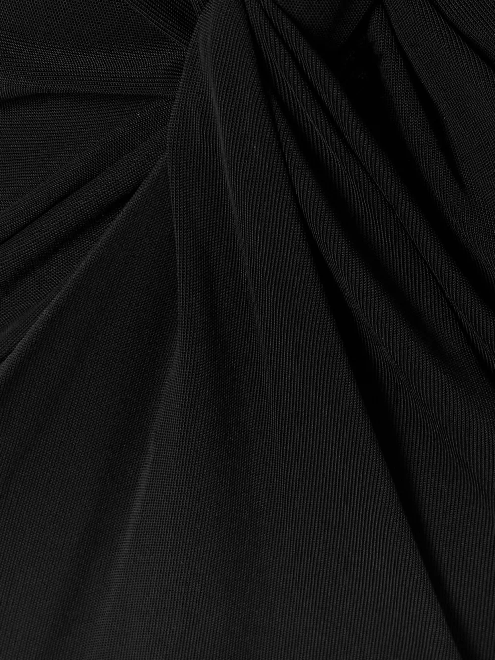 Close-up detail of the Victoria Beckham Twist-front Cutout Stretch-jersey Gown