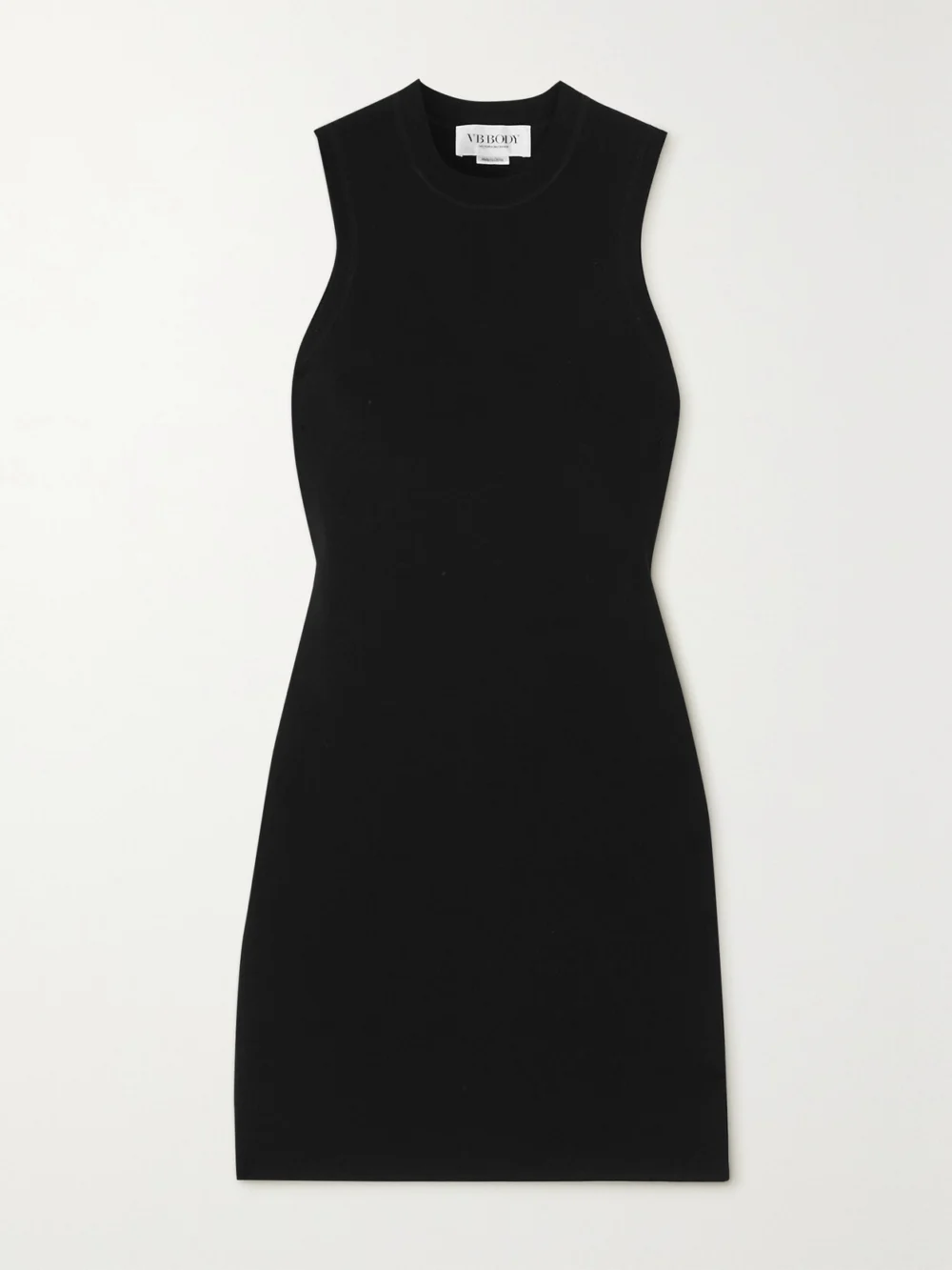 Victoria Beckham Vb Body Stretch-knit Mini Dress in black