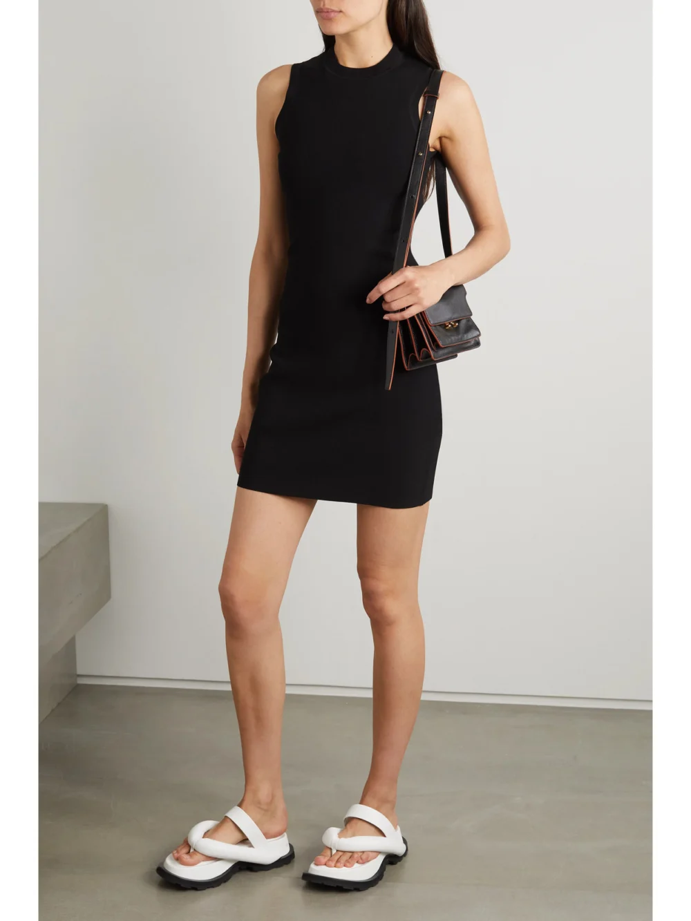 Victoria Beckham Vb Body Stretch-knit Mini Dress, worn by a model