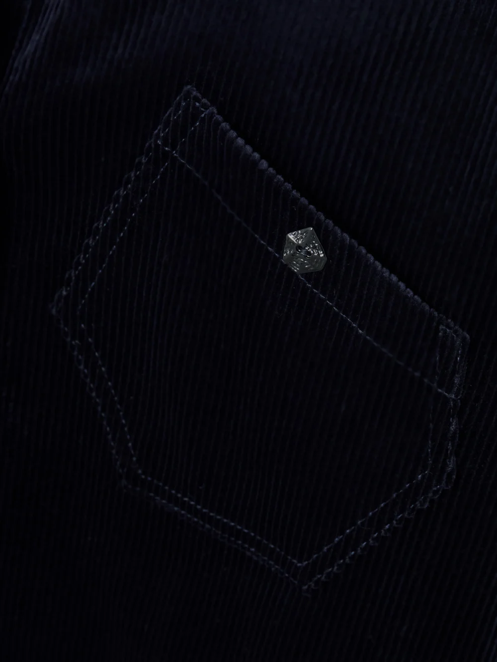 Close-up detail of the Violante Nessi Bartolomeo Cotton-corduroy Shirt