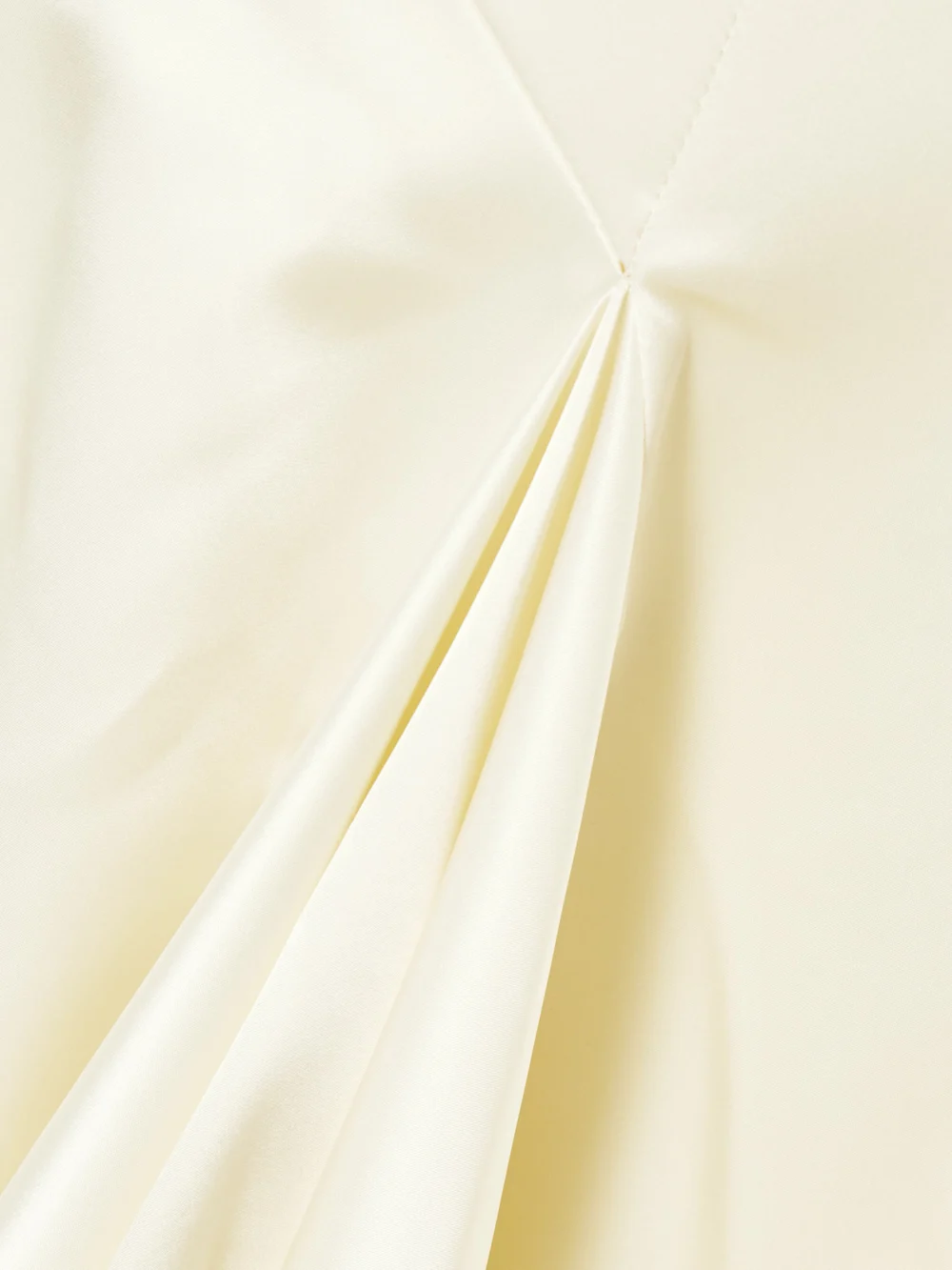 Close-up detail of the Violante Nessi Gentileschi Pleated Paneled Satin Maxi Skirt