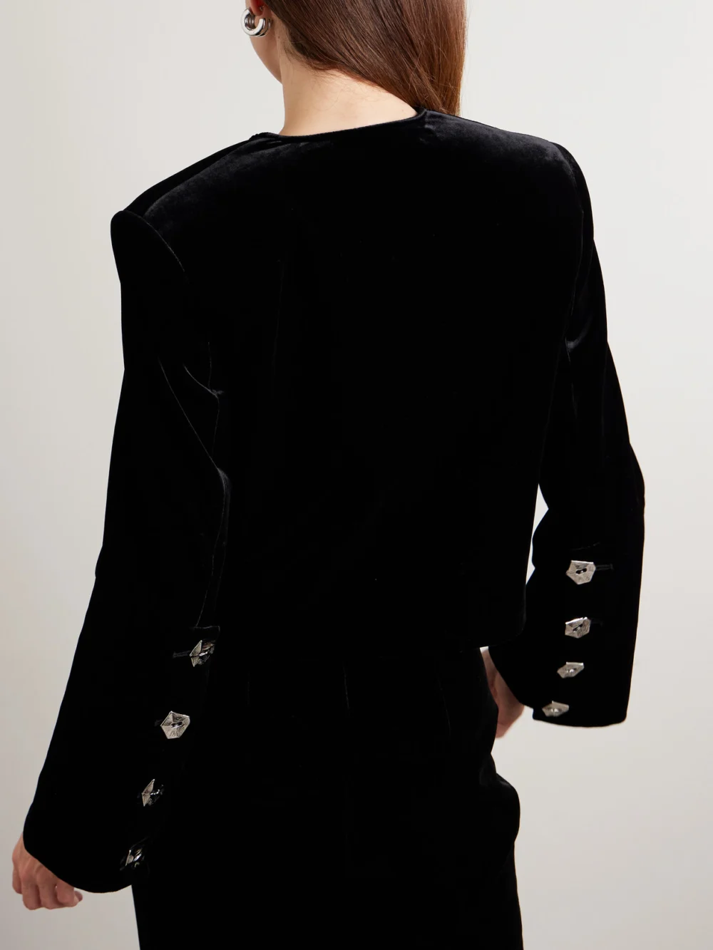 Back view of the Violante Nessi Kelly Velvet Jacket