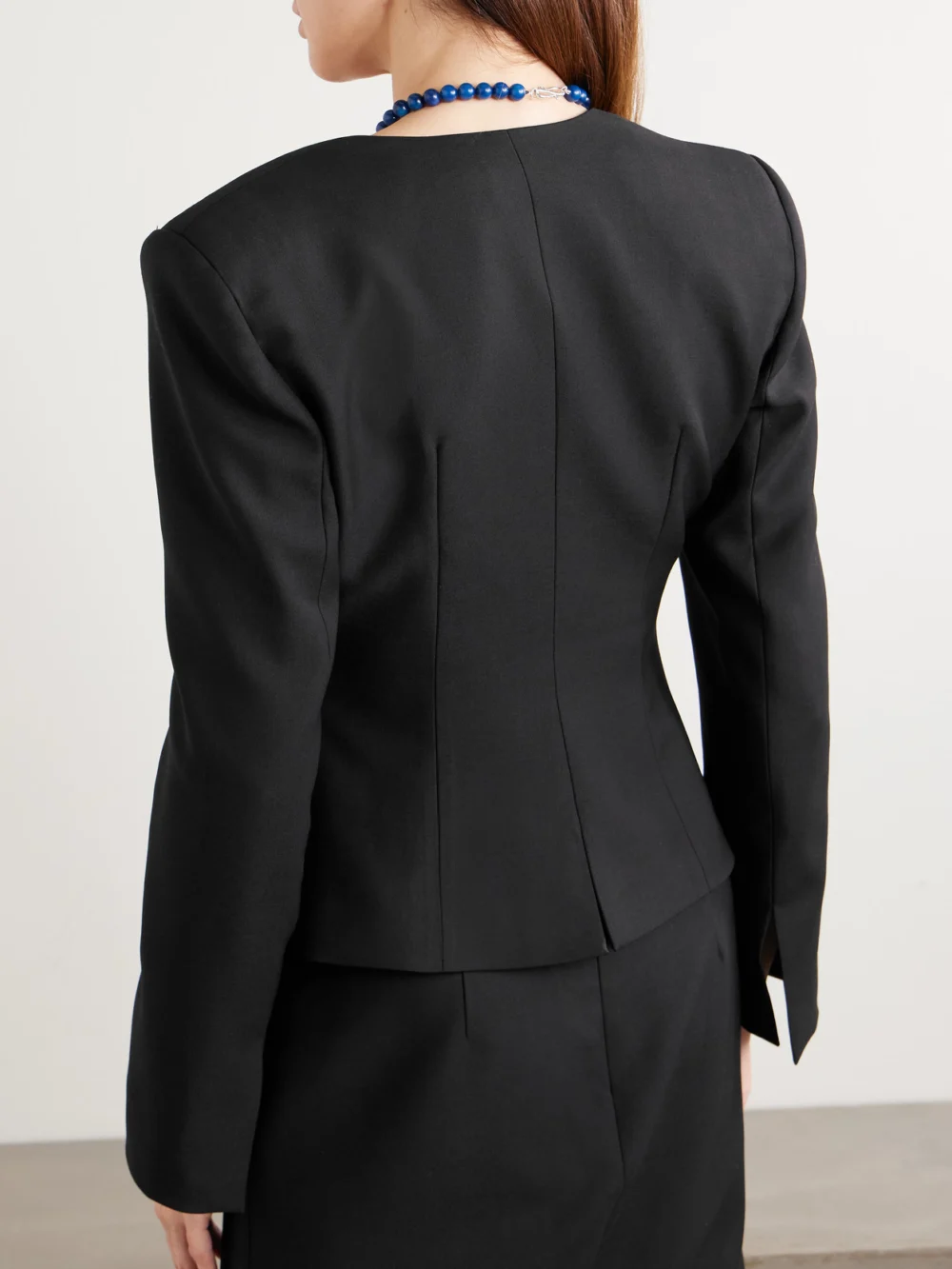 Back view of the Violante Nessi L'eclaireur Wool-blend Blouse
