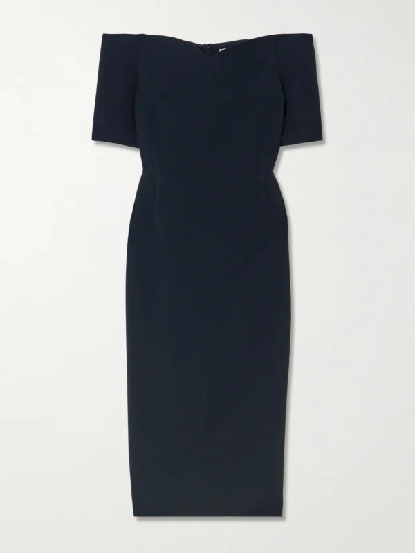 Violante Nessi Lucretia Off-the-shoulder Cady Gown