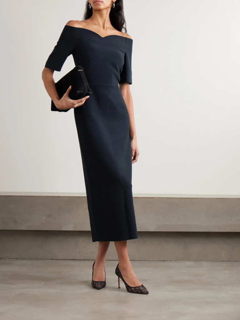 Violante Nessi Lucretia Off-the-shoulder Cady Gown