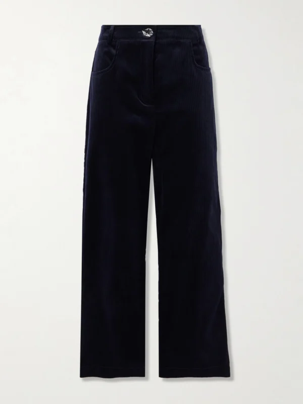 Violante Nessi Rufino Cotton-corduroy Straight-leg Pants