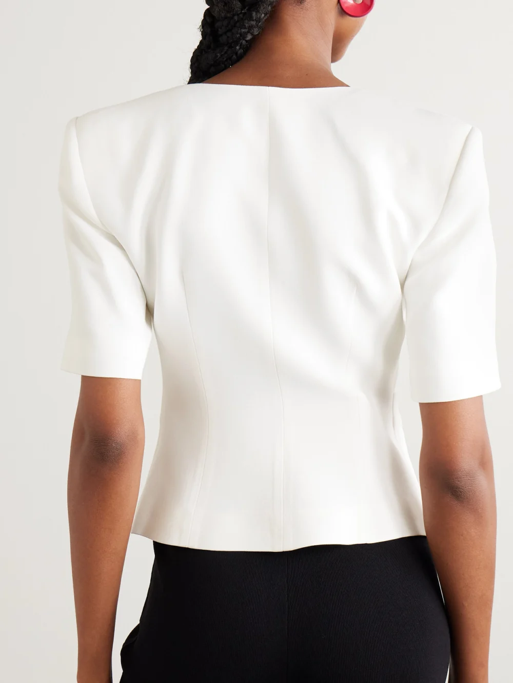 Back view of the Violante Nessi Serrier Crepe Blouse