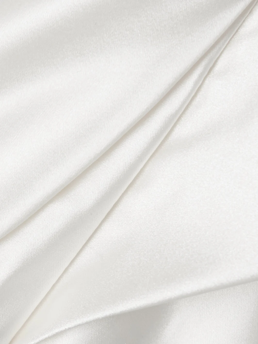 Close-up detail of the Vivienne Westwood Aurora Off-the-shoulder Draped Silk-satin Mini Dress