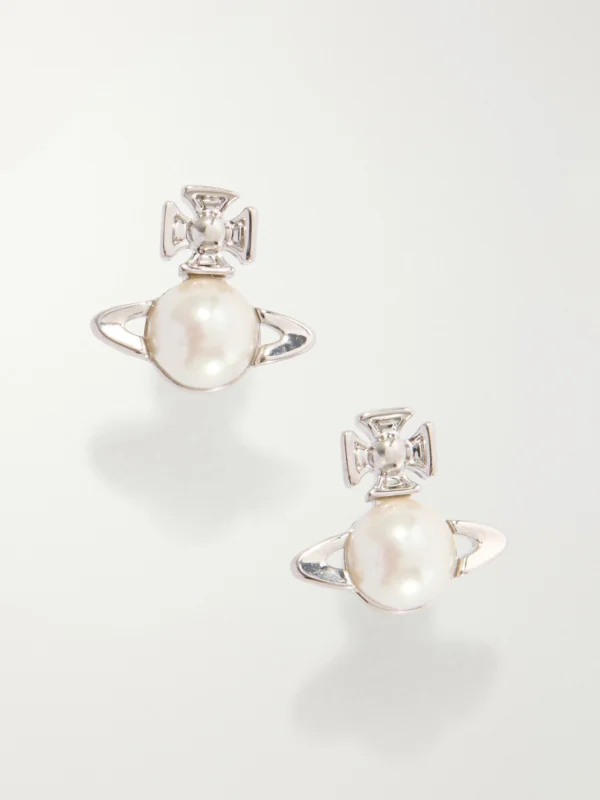 Vivienne Westwood Balbina Silver-tone and Bead Earrings