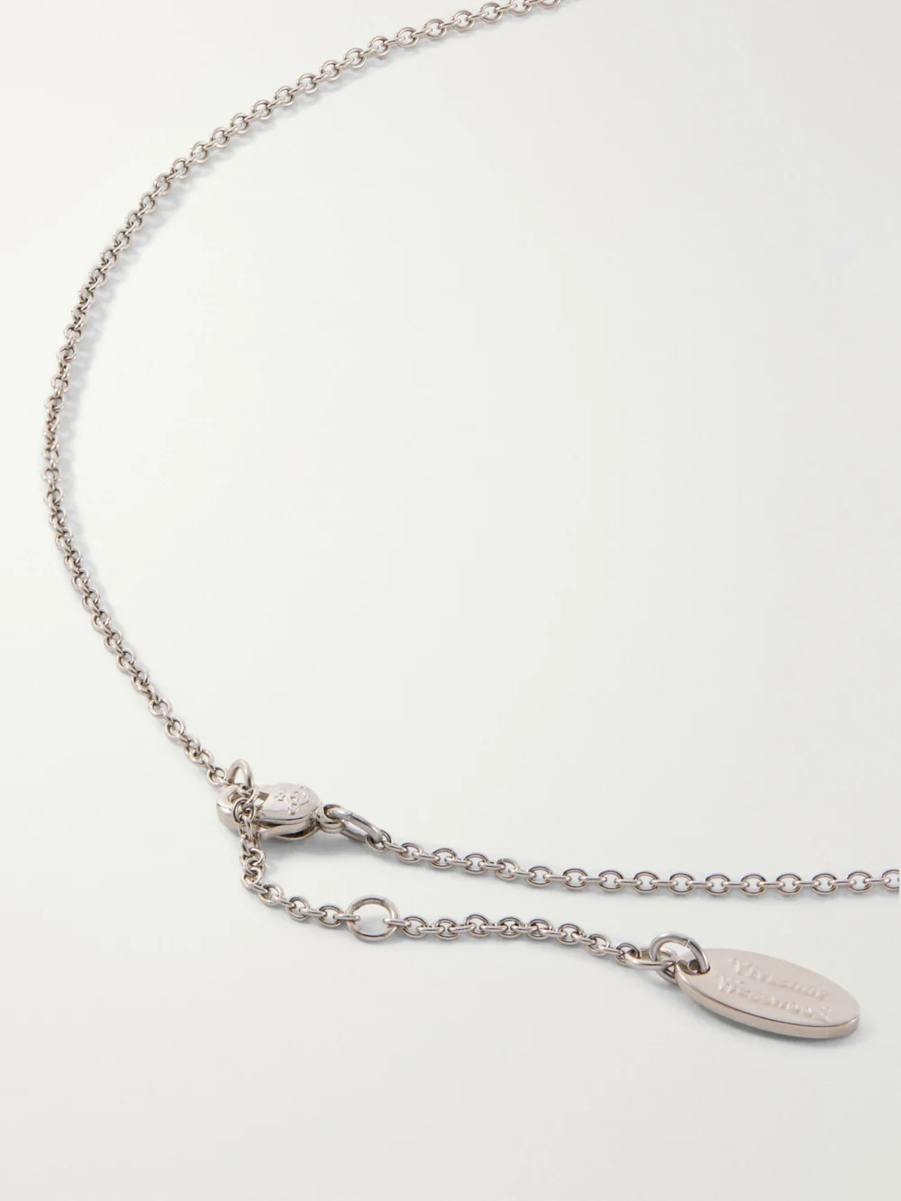 Back view of the Vivienne Westwood Balbina Silver-tone Pendant Necklace