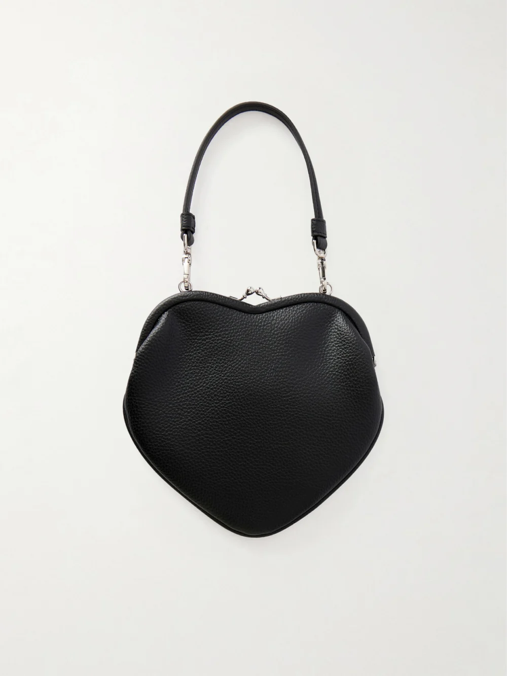 Back view of the Vivienne Westwood Belle Heart Logo-appliquéd Leather-effect Shoulder Bag