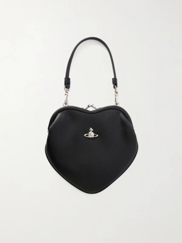Vivienne Westwood Belle Heart Logo-appliquéd Leather-effect Shoulder Bag