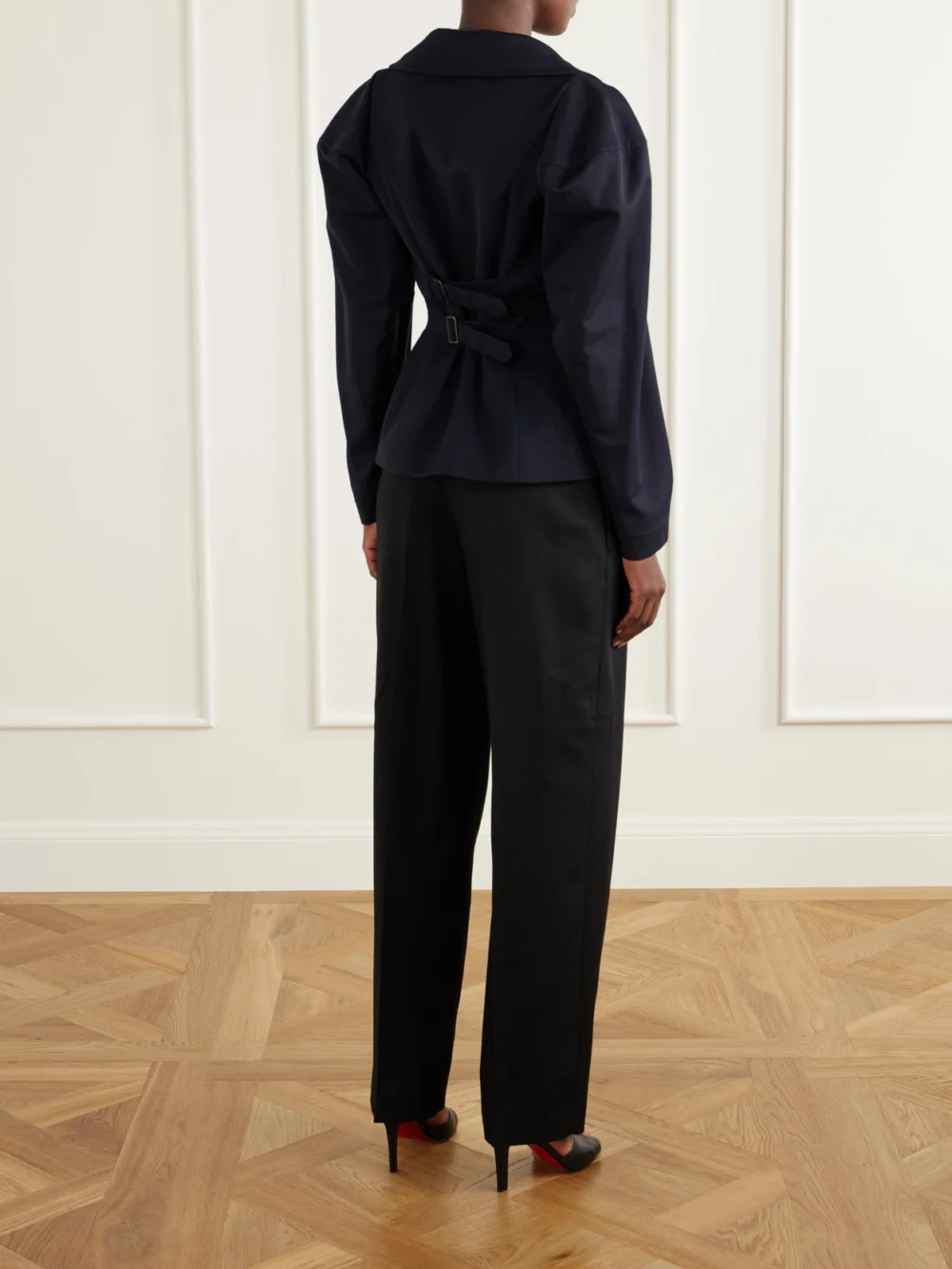 Back view of the Vivienne Westwood Bergere Cotton and Wool-blend Blazer