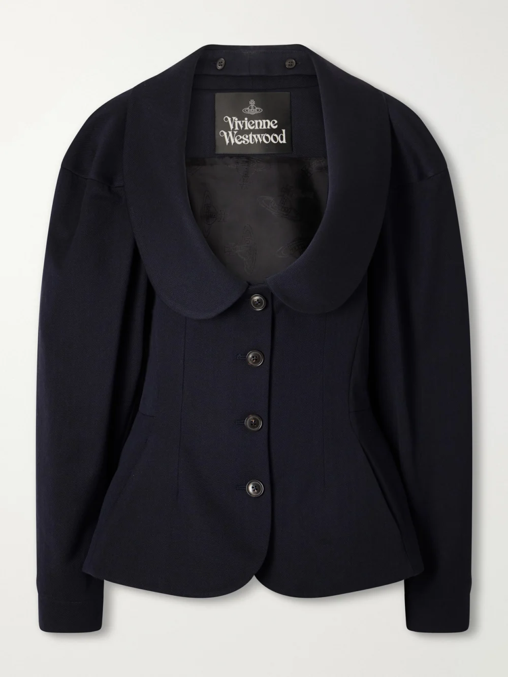 Vivienne Westwood Bergere Cotton and Wool-blend Blazer in navy