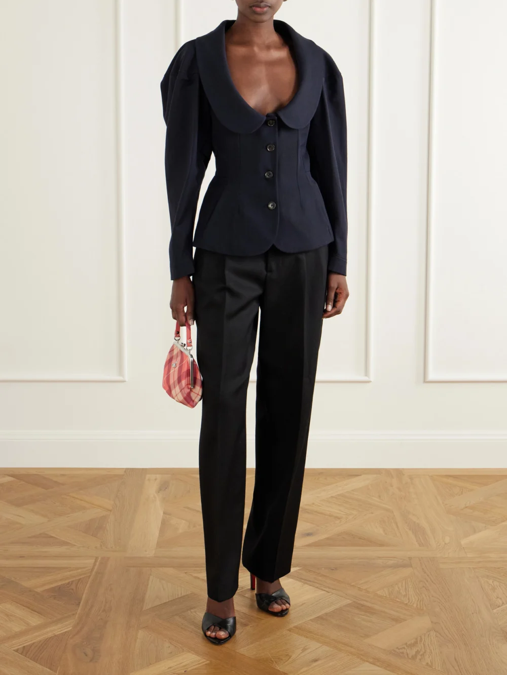 Vivienne Westwood Bergere Cotton and Wool-blend Blazer, worn by a model