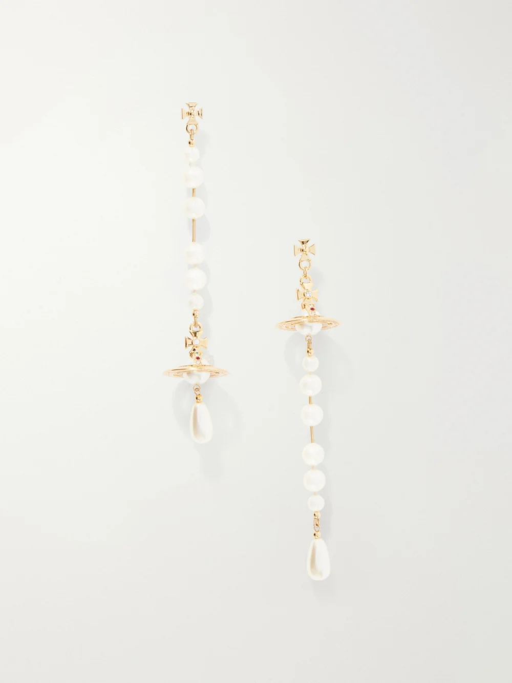 Vivienne Westwood Broken Pearl Gold-tone Earrings