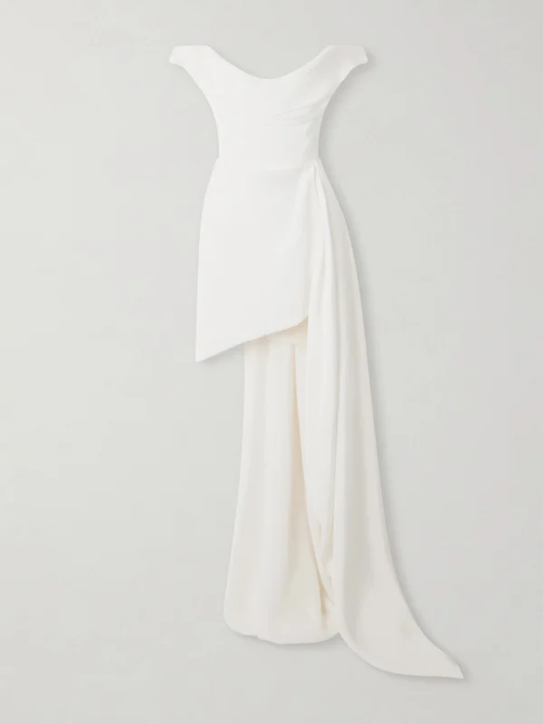 Vivienne Westwood Comet Asymmetric Draped Silk-cady Mini Dress