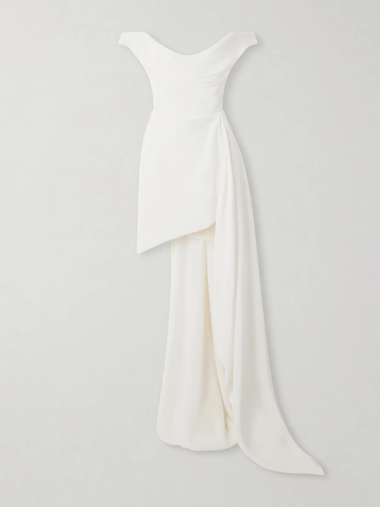 Vivienne Westwood Comet Asymmetric Draped Silk-cady Mini Dress