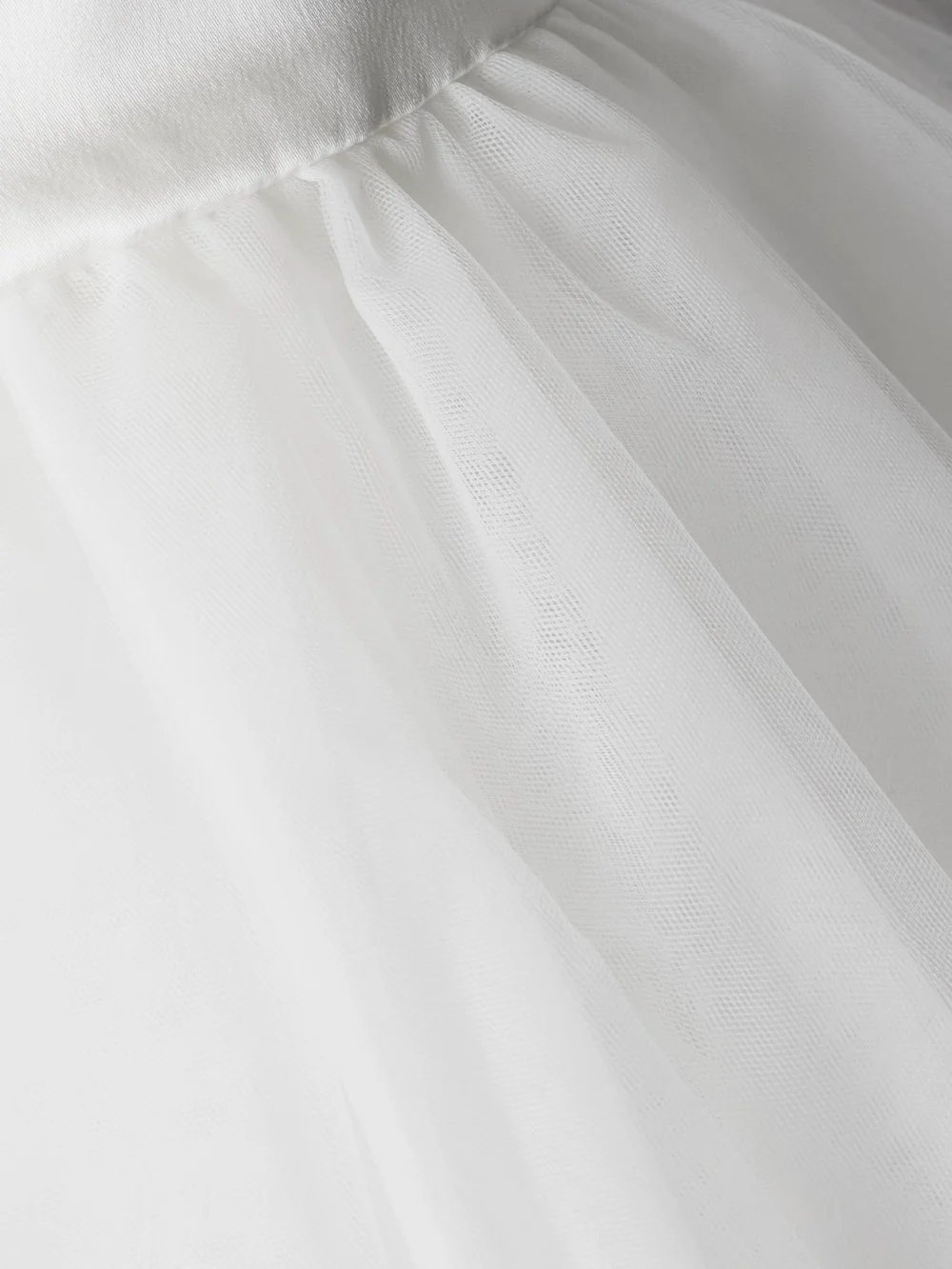 Close-up detail of the Vivienne Westwood Joe Petticoat Satin-trimmed Tulle and Crinoline Maxi Skirt