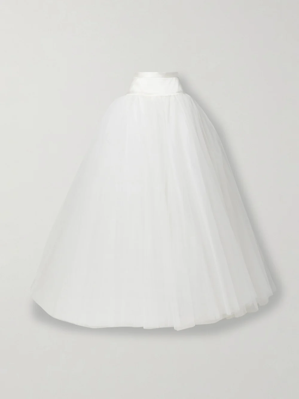 Vivienne Westwood Joe Petticoat Satin-trimmed Tulle and Crinoline Maxi Skirt in ivory