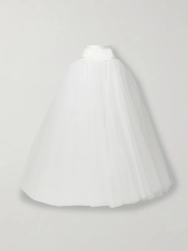Vivienne Westwood Joe Petticoat Satin-trimmed Tulle and Crinoline Maxi Skirt