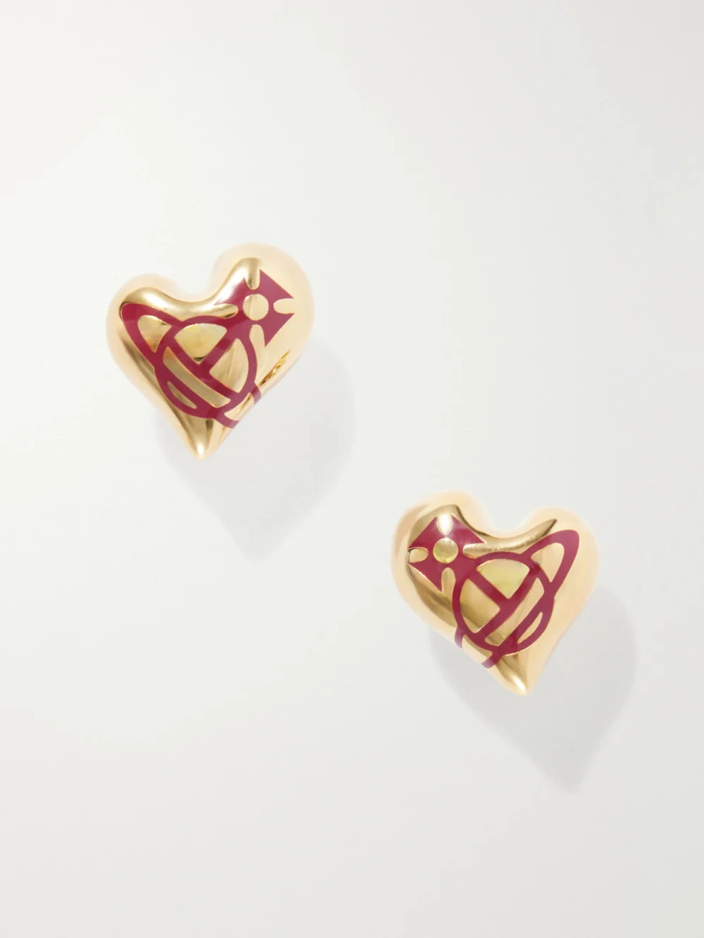 Vivienne Westwood Larissa Gold-tone Enamel Earrings
