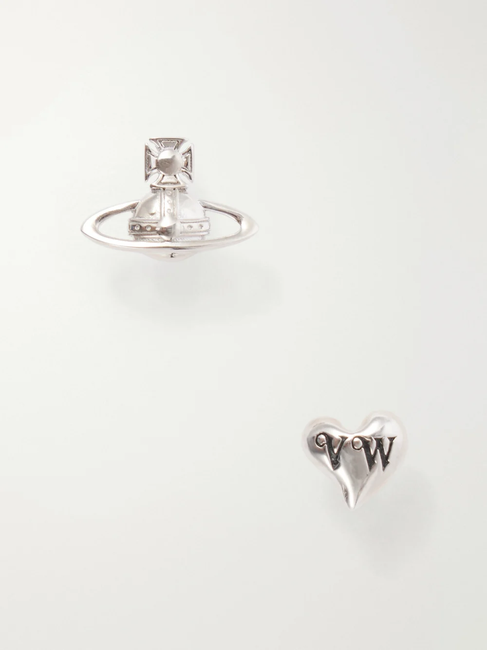 Vivienne Westwood Leodaria Logo Sterling Silver Earrings