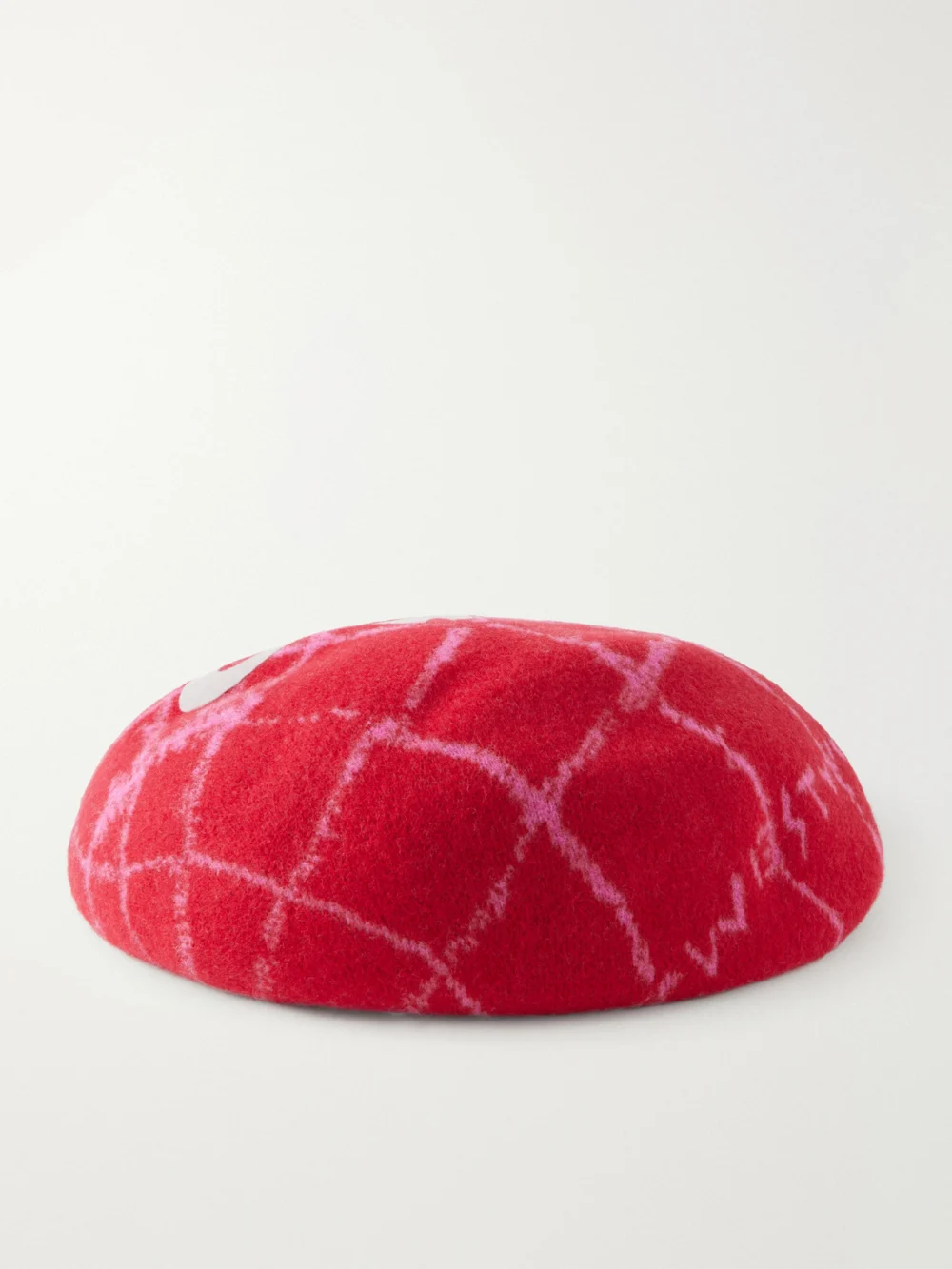 Vivienne Westwood Orb Argyle Jacquard Beret in red