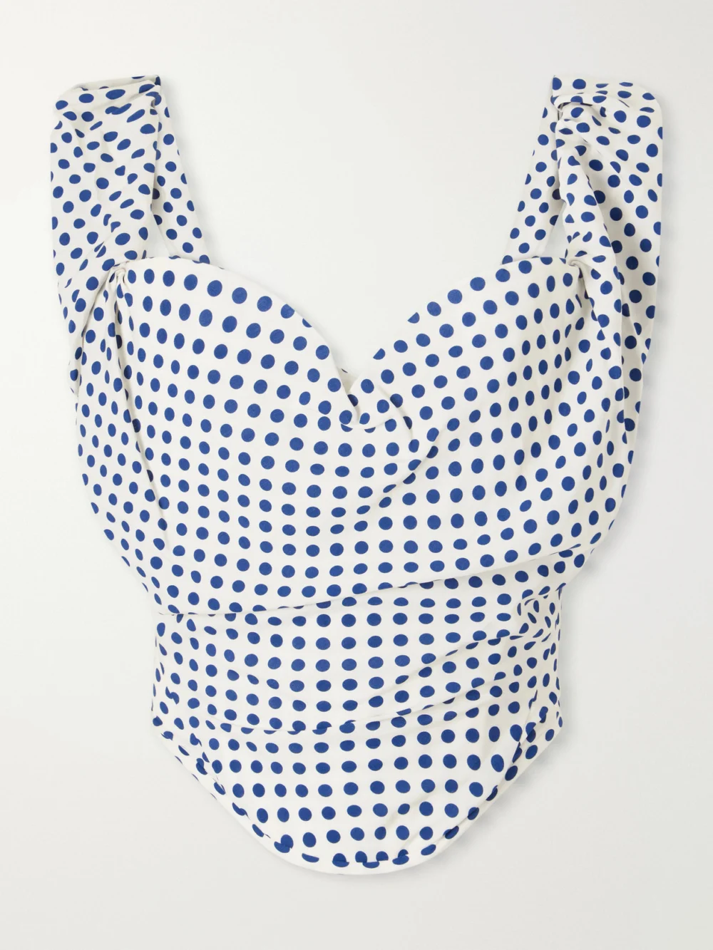 Vivienne Westwood Sunday Polka-dot Poplin Bustier Top in multi