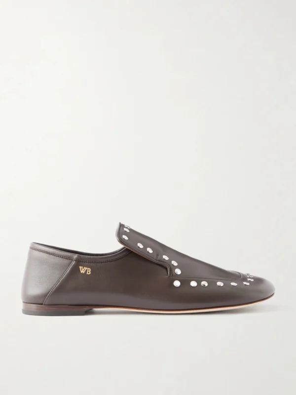 Wales Bonner Dakar Studded Leather Loafers