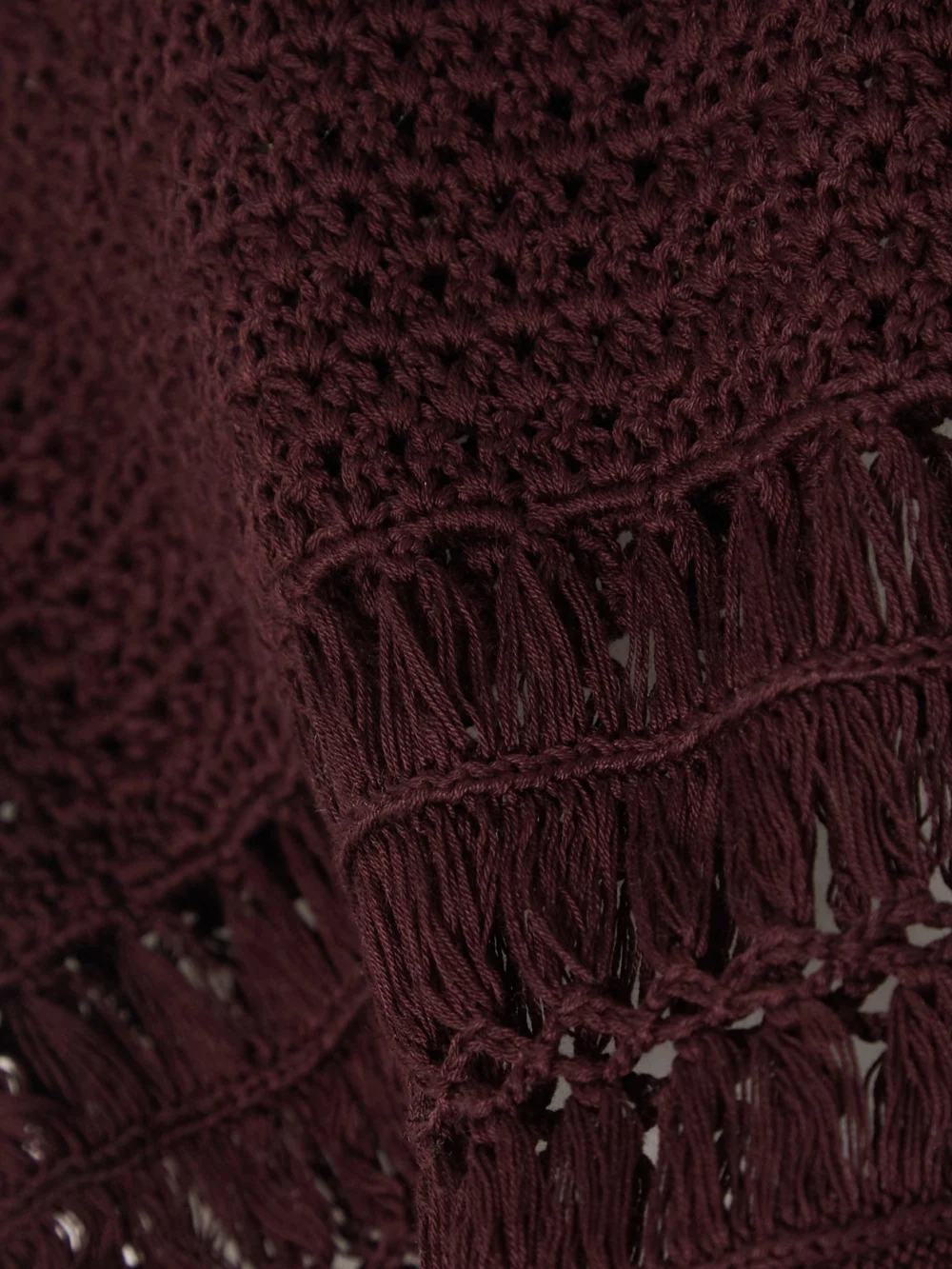 Close-up detail of the Wales Bonner Djembe Crocheted Cotton Tank