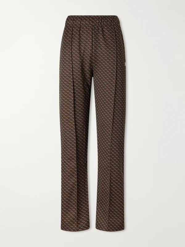 Wales Bonner Mudra Jacquard-woven Jersey Mid-rise Straight-leg Track Pants