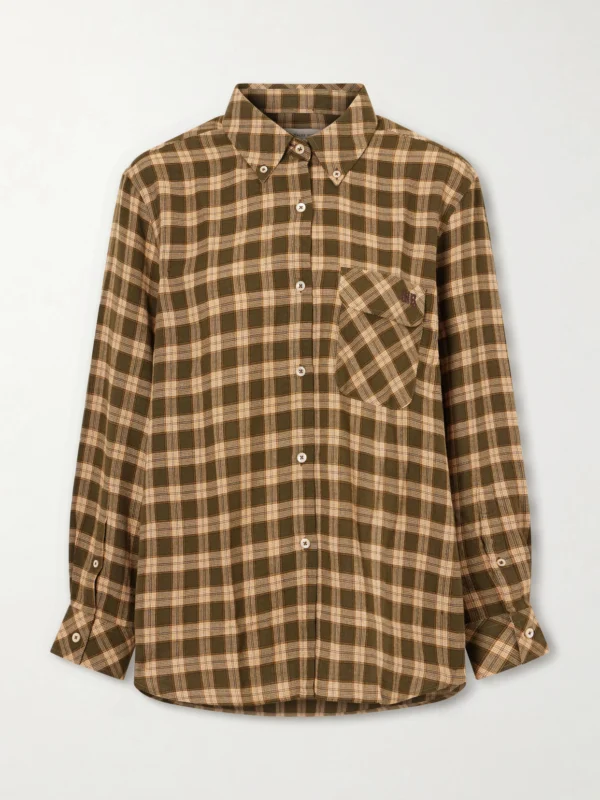 Wales Bonner Ritual Checked Flannel Shirt