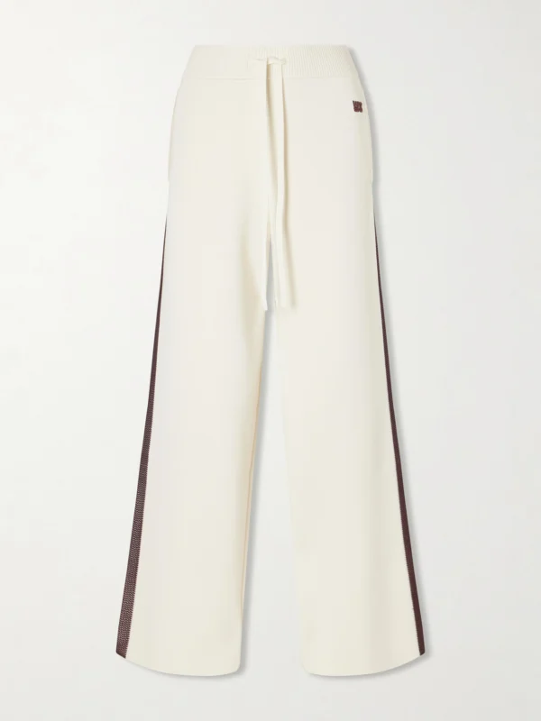 Wales Bonner Tide Logo-embroidered Knitted Track Pants
