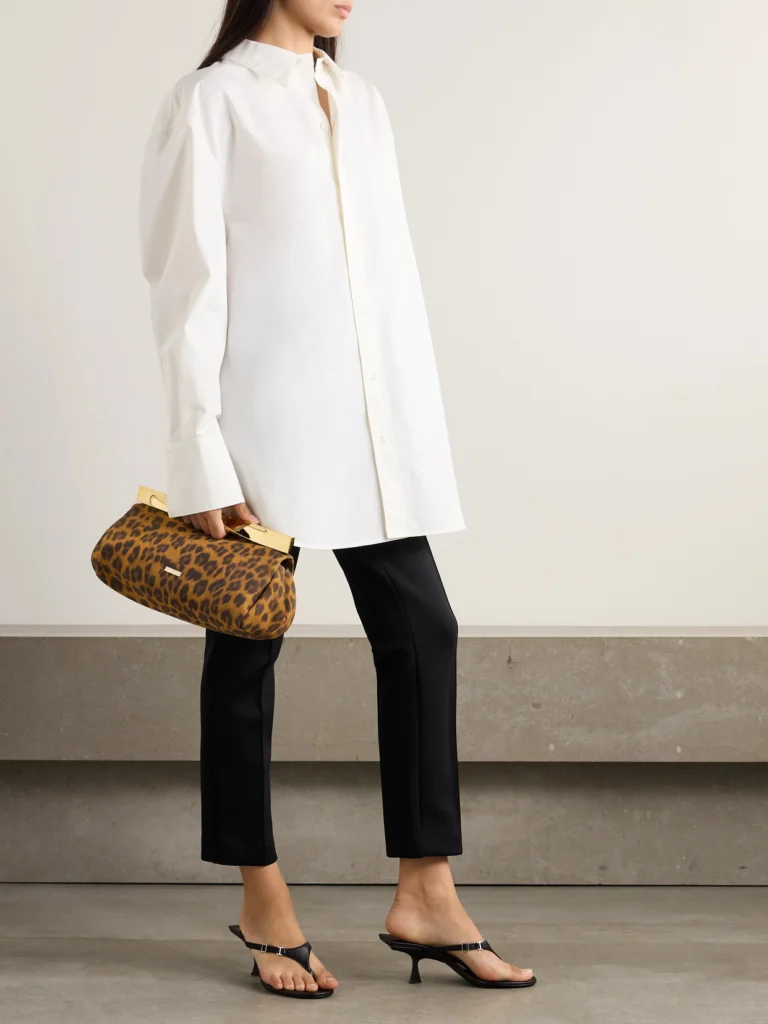 WARDROBE.NYC Cropped Stretch-ponte Straight-leg Pants