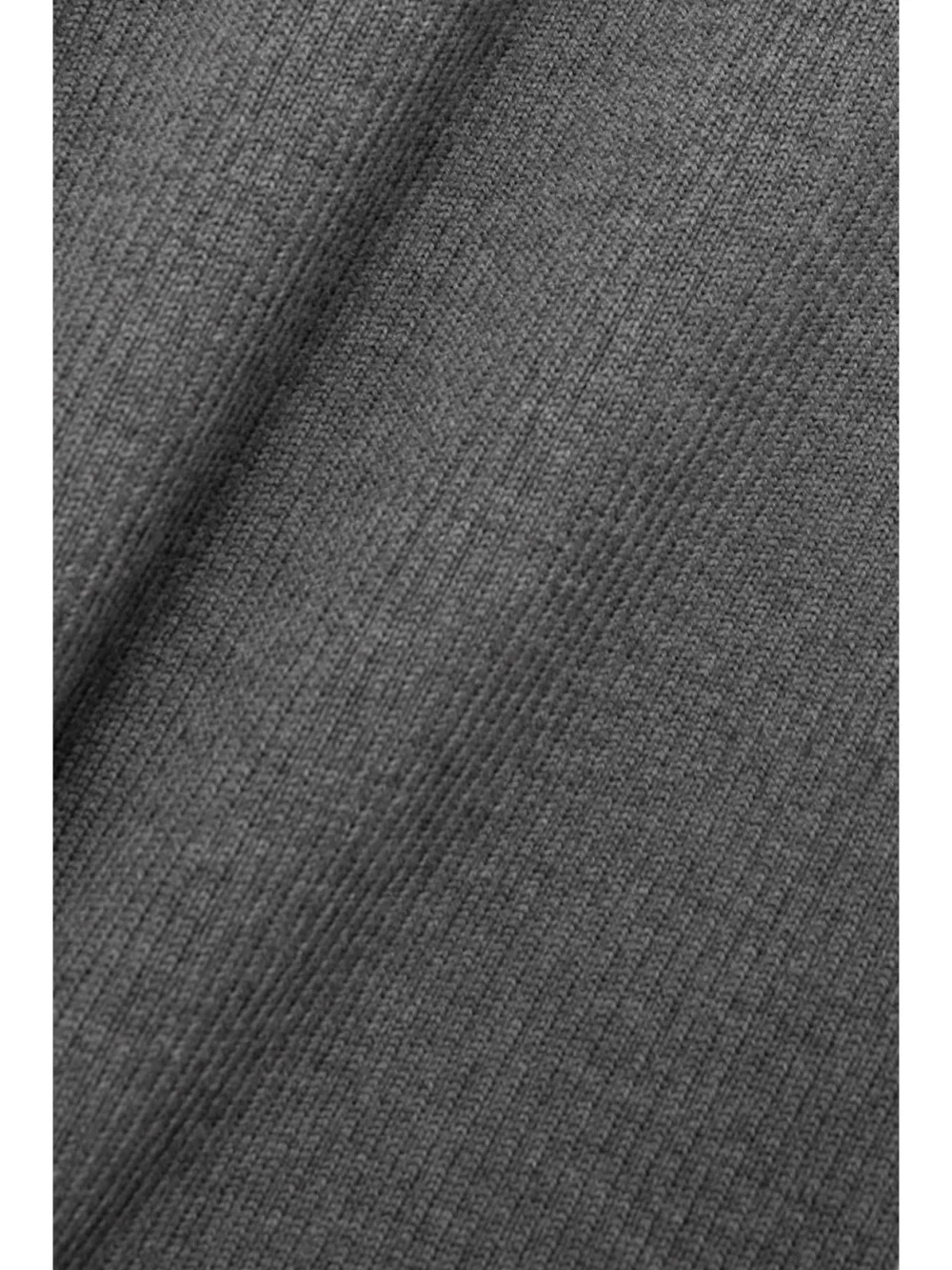 Close-up detail of the WARDROBE.NYC Ribbed Merino Wool Mini Dress