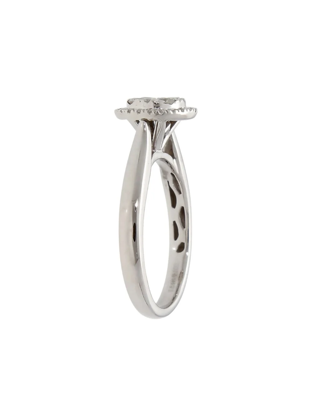 William May 14ct White Gold 0.40ct Diamond Circle Cluster Ring, view 2