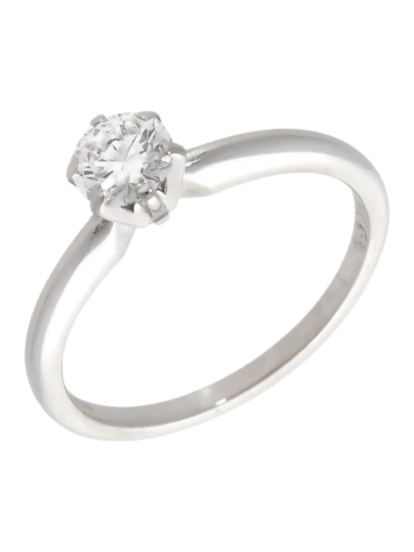William May 14ct White Gold 0.46ct Diamond Solitaire Ring
