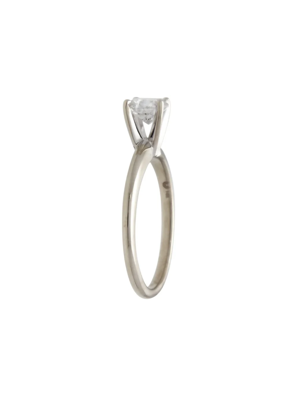 William May 14ct White Gold 0.66ct Diamond Solitaire Ring, view 2