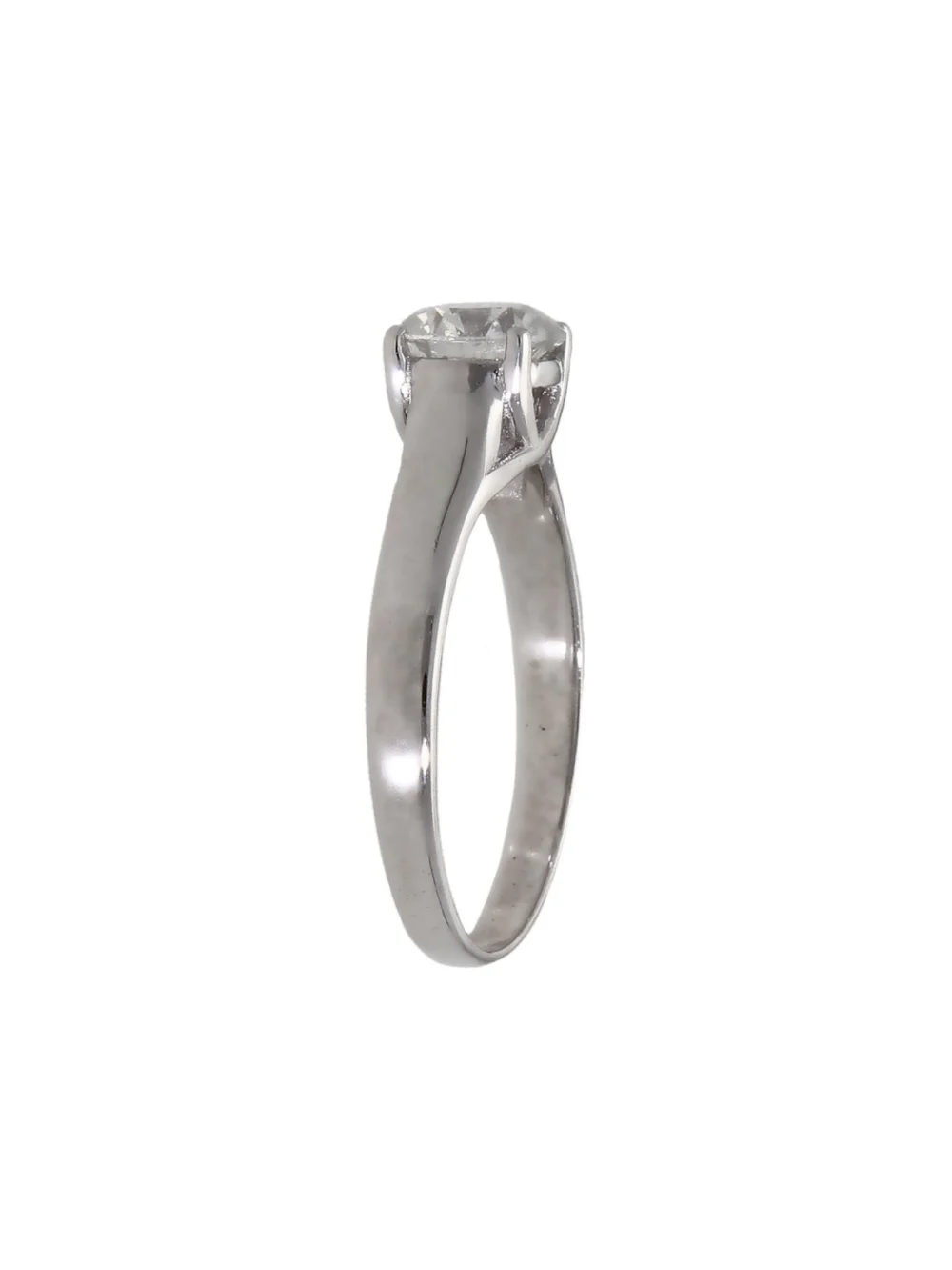 William May 14ct White Gold 0.91ct Diamond Solitaire Ring, view 3