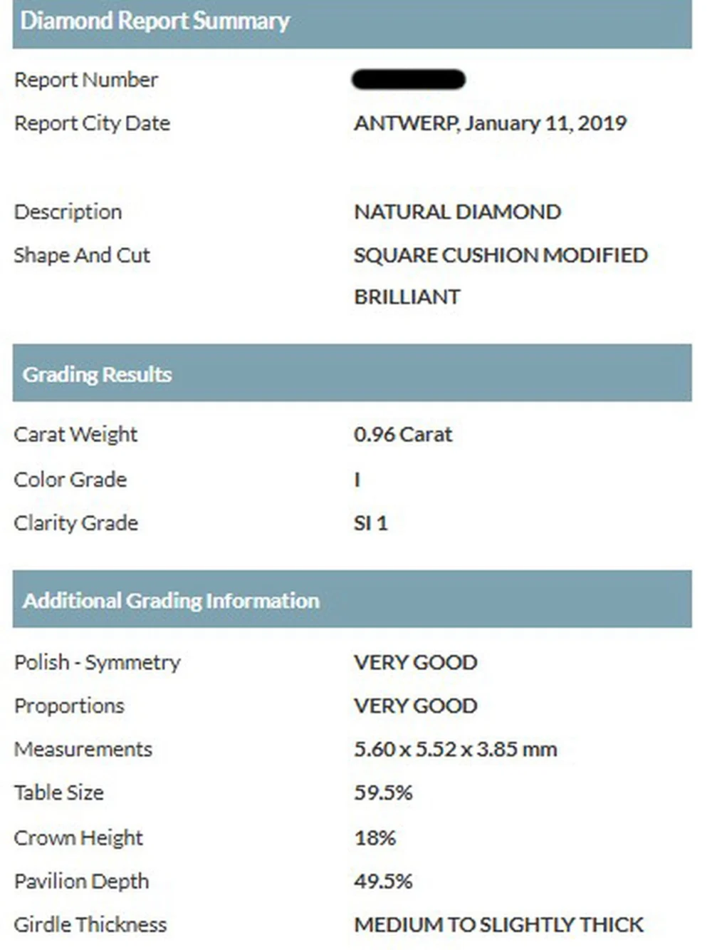 William May 14ct White Gold Cushion Cut Diamond Solitaire Ring, view 4
