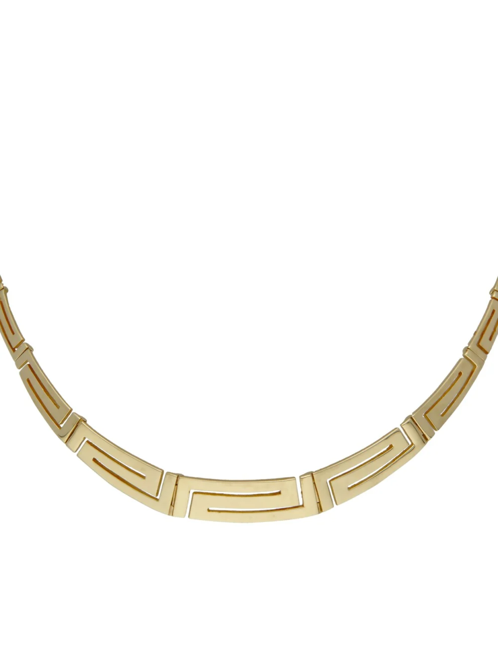 William May 14ct Yellow Gold 16" Graduated Greek Key Necklet