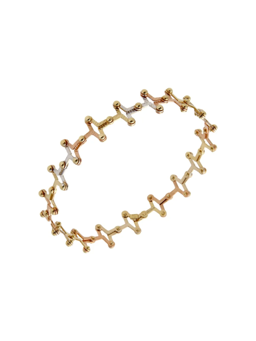 William May 14ct Yellow Rose & White Gold Expanding Flexi Bangle